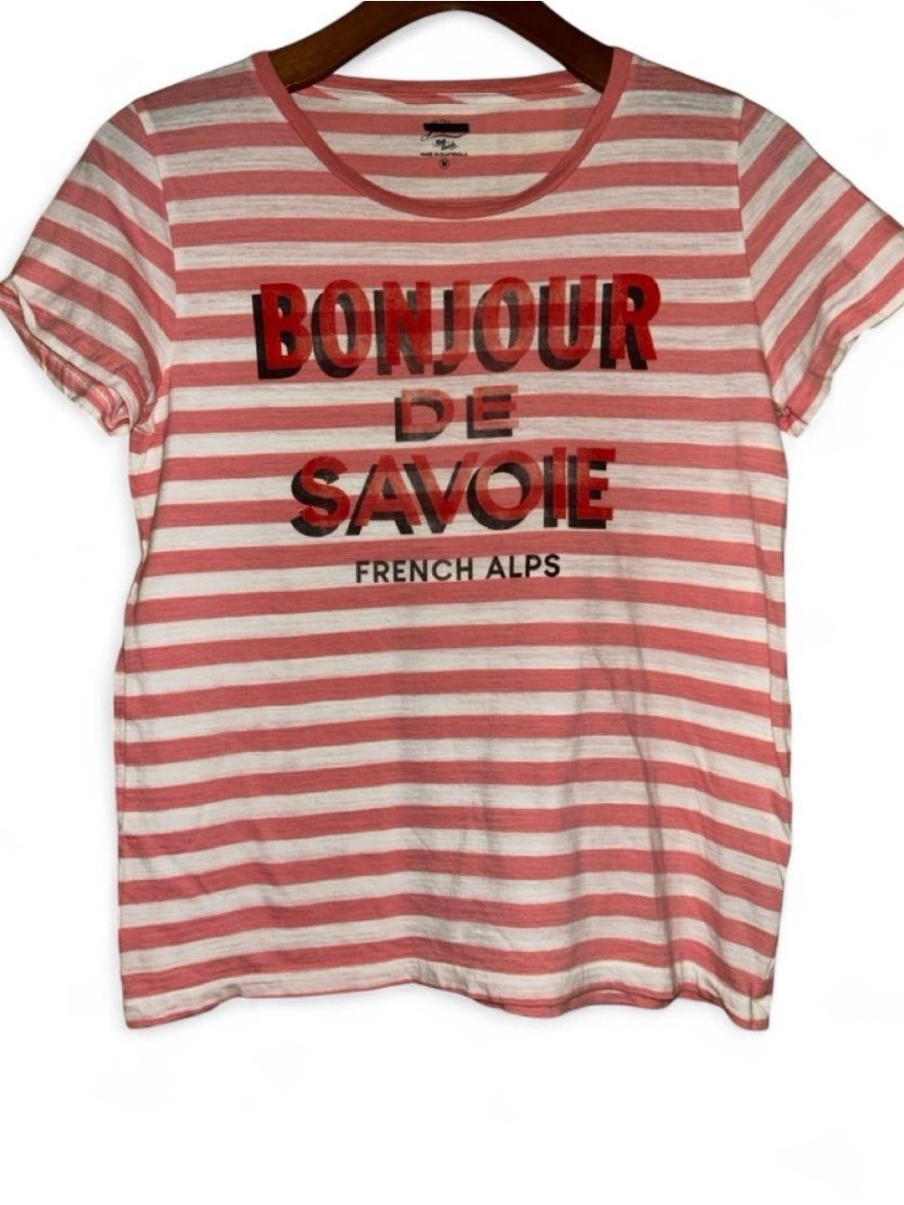 J. Crew Striped 'Bonjour De Savoie' Short Sleeve Tee